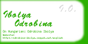 ibolya odrobina business card